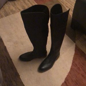 francosarto leather knee high boots